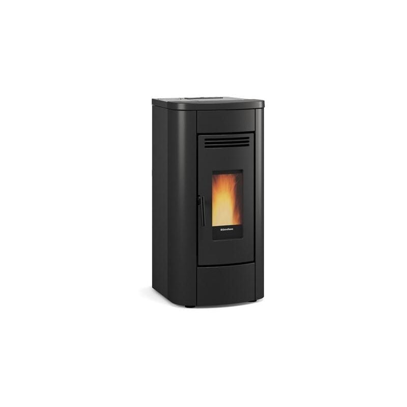 Poêle à granules canalisable - EXTRAFLAME Klaudia Plus 5.0 8 kW Noir