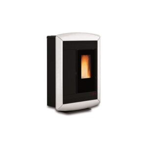 Poêle à granules extra plat canalisable - EXTRAFLAME Souvenir Lux Evo 11 kW Blanc