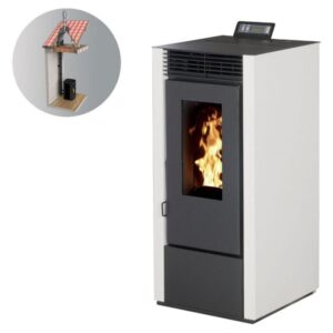Pack Poêle à granules MARINA 11 Etanche + Kit Conduit Vertic