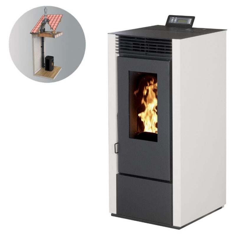 Pack Poêle à granules MARINA 11 Etanche + Kit Conduit Vertic