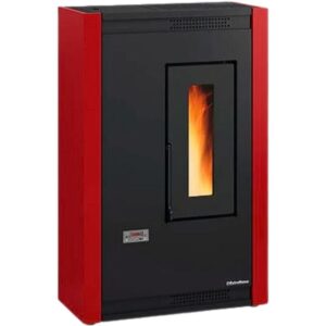 Poêle à granules extra plat - EXTRAFLAME Luisella 5.0 5.1 kW Bordeaux