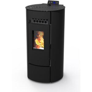 Poêle à granules étanche - LVZ LEANDRO 9 - Noir