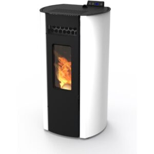 Poêle à granules étanche - LVZ LEANDRO 12 UP - Blanc