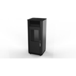 SUPRA Poêle à granulés CALLIOPE 8 NOIR - Acier - Etanche - Noir - 8kW