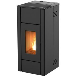 Habillage Métal Noir Pour Poêle à Granulés Kunal Air Xup Red