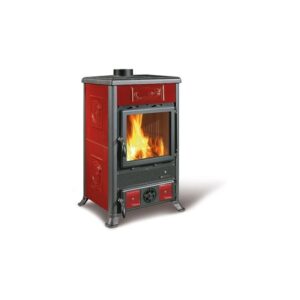 Poêle à bois en faïence - LA NORDICA Rossella R1 5.0 9 kW Bordeaux