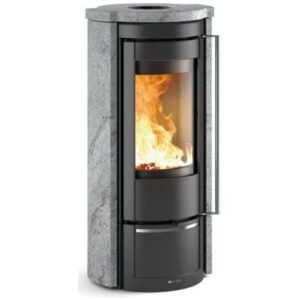 Poêle à bois en pierre raccordable - LA NORDICA Liu Petra 5.0 7.5 kW