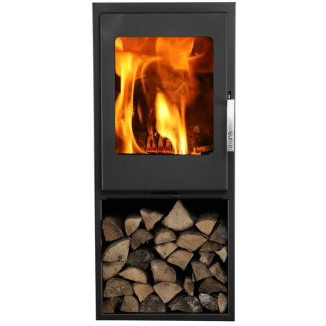 SUPRA Poêle à bois JACCO BÛCHER acier - vertical - étanche - bûcher - 5kW