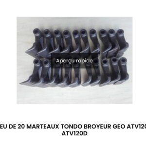 Jeu de 20 marteaux tondo broyeur GEO ATV120